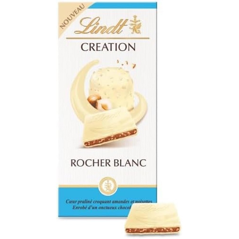 Lindt - CREATION Rocher Blanc Tablet - White Chocolate 150g