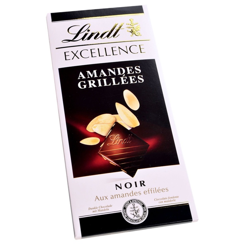 Lindt Excellence Roasted Almond 100g x 10