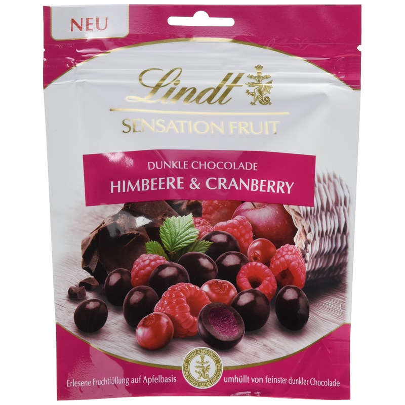 Lindt Sensation Fruit Raspberry & Cranberry pack of 4 (4 x 150 g) Raspberry & Cranberry 150 g (pack of 4)
