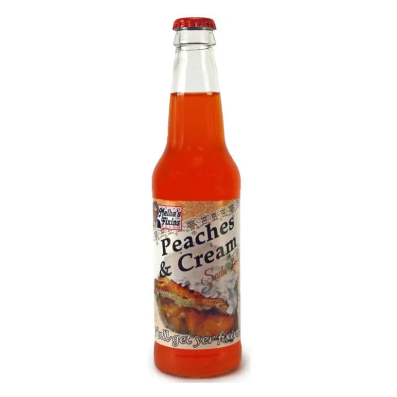 Melbas Fixins Soda - Peaches & Cream: 24-Piece Case