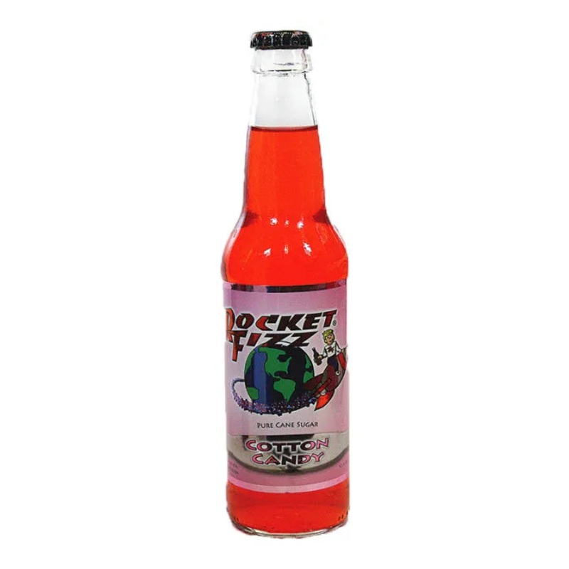 Rocket Fizz Soda - Cotton Candy: 24-Piece Case