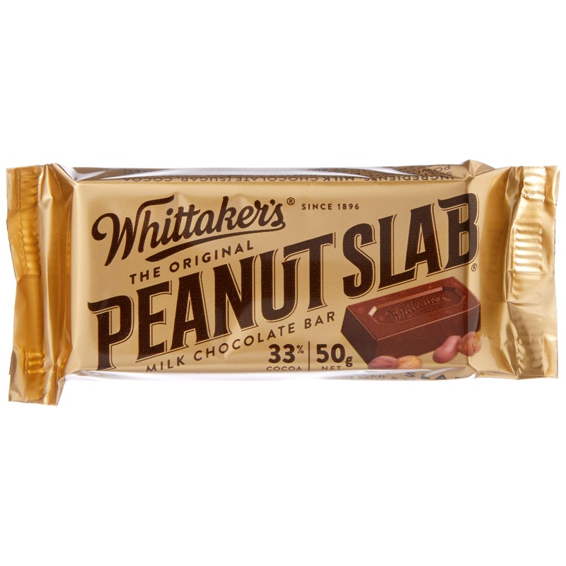 Whittaker's Peanut Slab Milk Chocolate Bar 50 x 50 Grams