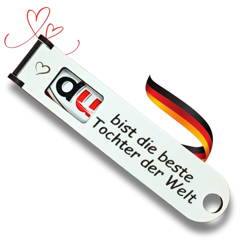 You are the best daughter in the world - Original DUPLO chocolate bar gift box with banknote compartment to personalize (daughter)