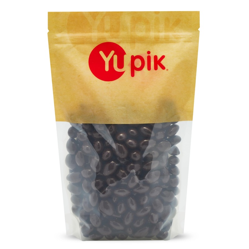 Yupik Sugar Free Dark Chocolate Almonds 1 kg 6 Count Kosher Dark Chocolate Covered Roasted Almonds Nuts Dipped in Chocolate Source of Fiber Crunchy & Smooth Sugar-Free Snacks 1 Kg (Pack Of 6)