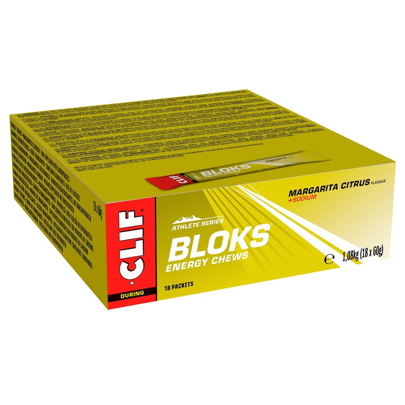 Clif Bar Shot Bloks Margarita Lot de 18 barres de 60 g chacune