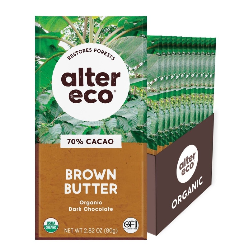 Dark Brown Butter Chocolate Bar 12 Pack