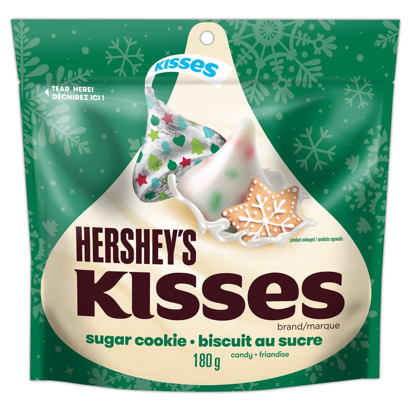 HERSHEY'S KISSES Sugar Cookie - Christmas Candy Stocking Stuffers 180g
