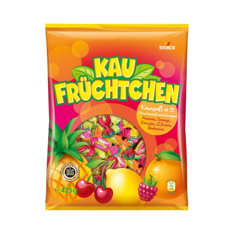 Kaufr chtchen 1 x 425g Chewing candies in five fruity flavours