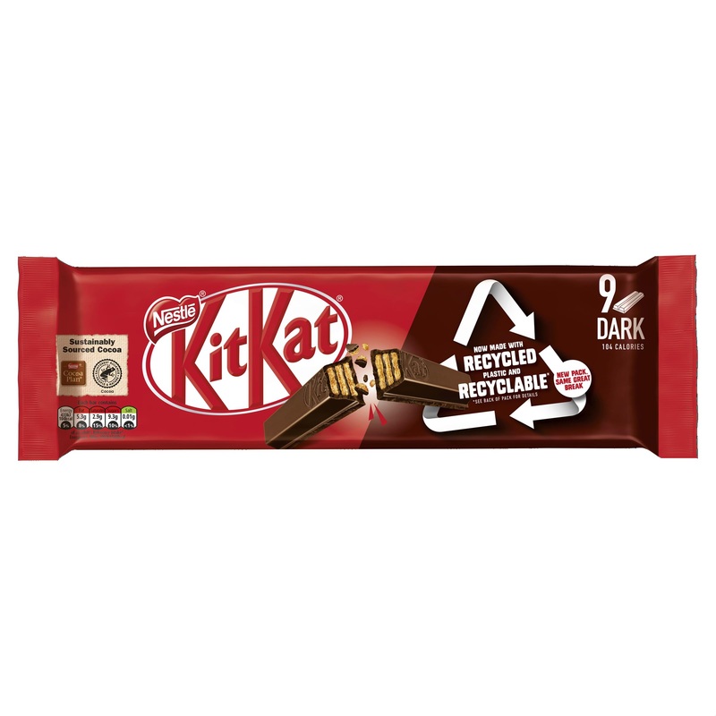 Kit Kat Dark Chocolate Biscuit Bar 9 x 20.7g