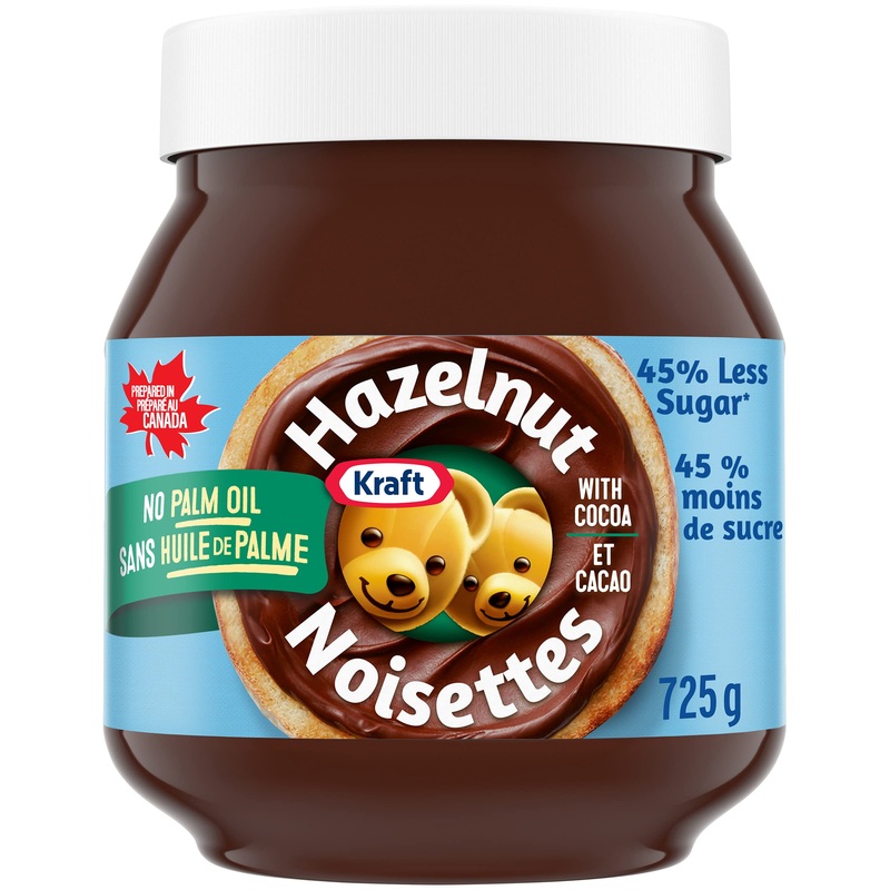 Kraft Hazelnut Spread with Cocoa and Less Sugar 725g (Pack of 6) 725 g (Pack of 6) Less Sugar