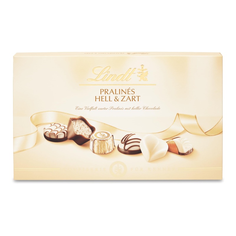 Lindt chocolate - chocolates light & tender |Pralin s box with 21 heller chocolates in 7 delicious varieties with and without alcohol |Praline gift |Chocolate gift |200 g (1 -pack) Hell & Tender 200 g (1 Pack)