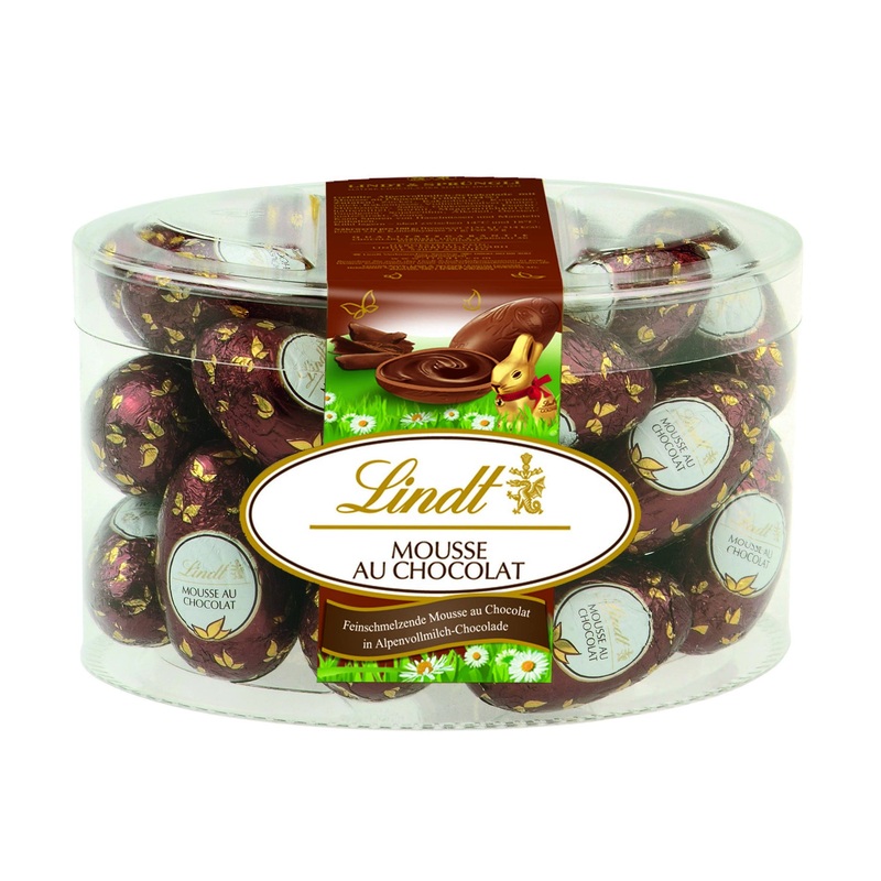 Lindt chocolate mousse au chocolate eggs |450 g |Fully milk chocolate filled with fine meltdown mousse au chocolat |Easter chocolate |Chocolate gift |Easter eggs |Chocolate egg