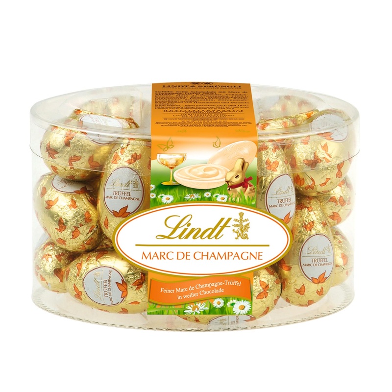 Lindt chocolate truffle eggs |450 g |Finest Marc de Champagne truffle in white chocolate |Easter chocolate |Chocolate gift |Easter eggs |Chocolate egg