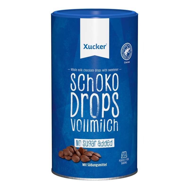 Xucker 750 g chocolate drops noble whole milk-carbohydrate-conscious chocolate drops-tooth-friendly with xylitol 1-pack (1 x 750 g) 750 g (1 Pack)