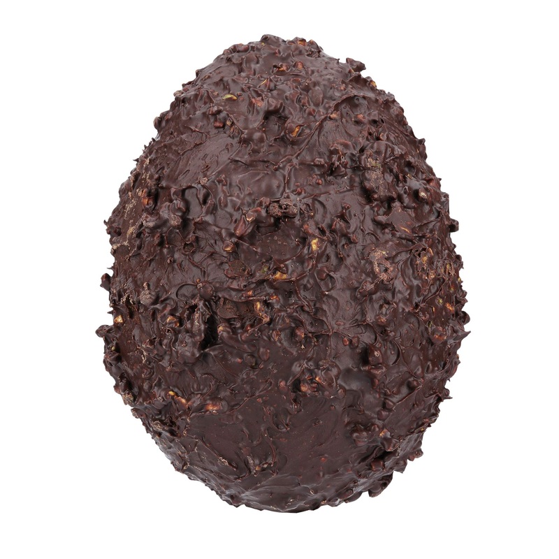 Chevaliers d'Argouges - 70% dark chocolate egg with almond pieces - Easter chocolate - 120g