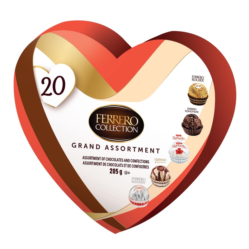 FERRERO COLLECTION GRAND ASSORTMENT Fine Assorted Chocolates and Confections Valentines Gift Box 20 Confections 205 g 20 pieces