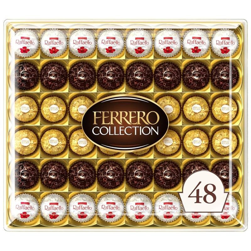 Ferrero Collection Premium Gourmet Assorted Hazelnut Milk Chocolate, Dark Chocolate and Coconut - 48 Count
