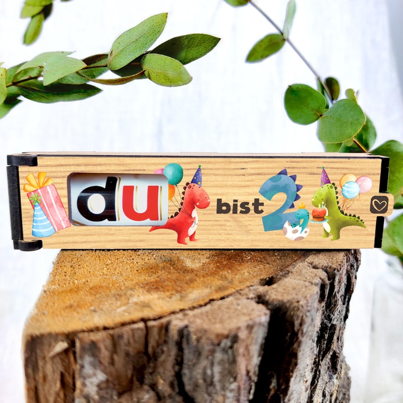 Gift boy 2 years - chocolate bar gift box incl. Duplo dino - gift 2 years boys & girls boy 2 years of gift ideas gift for 2 year old boys 2 year boy birthday 2 years 02 dino