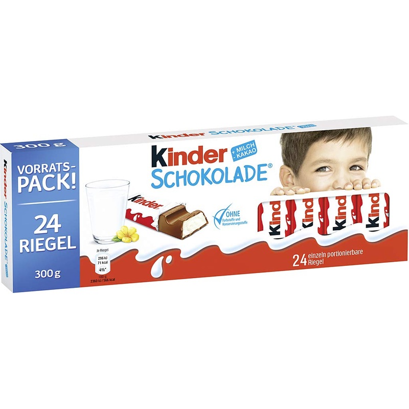 Kinder Chocolate 300g 24 pieces (1 pack)