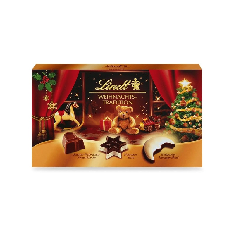 Lindt chocolate Christmas tradition Pralin s 2023 |137 G |6 Christmas chocolates in 3 different varieties |Chocolate gift for Christmas |Praline gift 137 g (1 Pack)