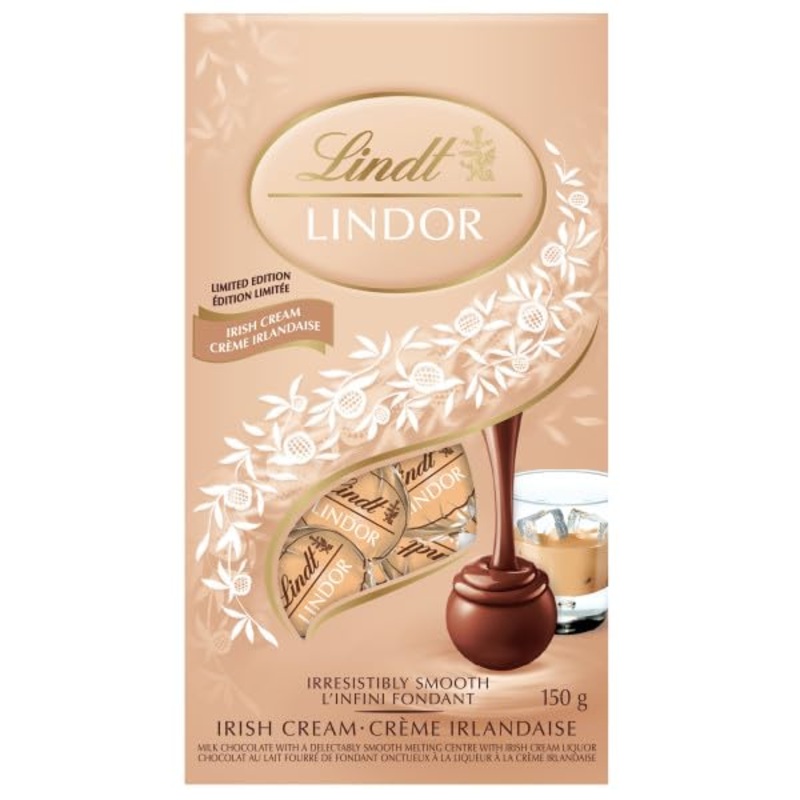 Lindt LINDOR Irish Cream Truffles 150 Gram Bag Limited Edition Christmas Chocolate
