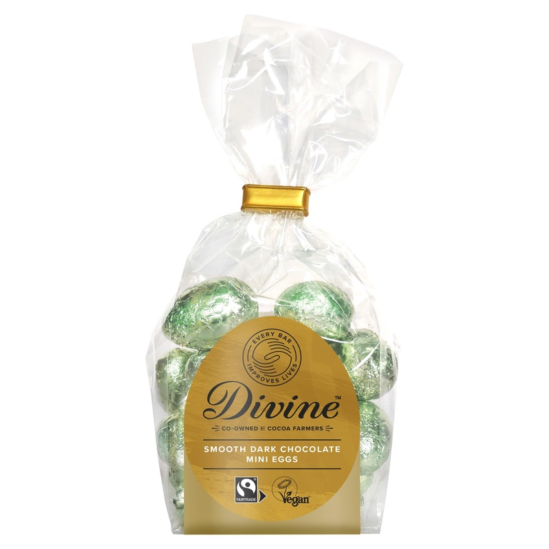Divine Chocolate Dark 70% Chocolate Mini Eggs 50102010030
