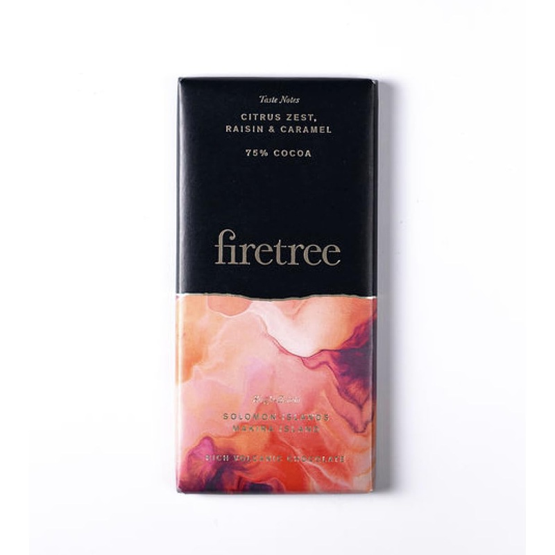 Firetree 75% Cacao Chocolate Bar 65g Single-Estate from Solomon Islands and Makira Island
