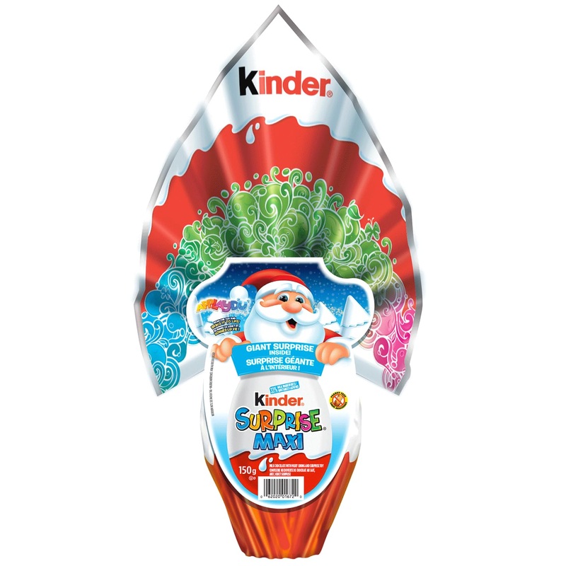 KINDER SURPRISE Milk Chocolate Egg with Toy Maxi Classic Egg Christmas Chocolate Ideal Stocking Stuffer 150 grams Classic 1 Maxi Egg