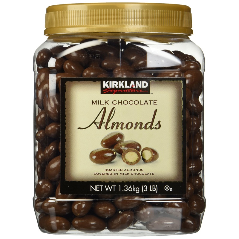 Kirkland Signature Milk Chocolate Roasted Almonds, 48 Ounce Chocolate 3 Pound (Pack of 1)