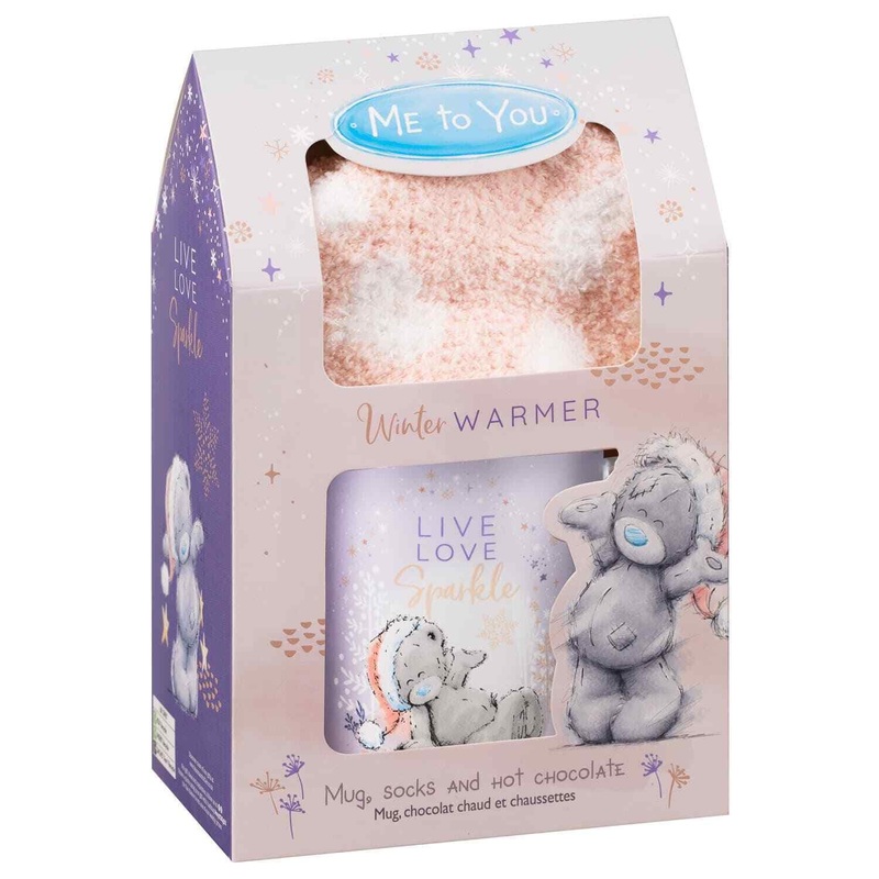Divas World Me to You Ceramic Mug Socks & Hot Chocolate Drink 15g Gift Set Tatty Teddy Bear Xmas Present Box New