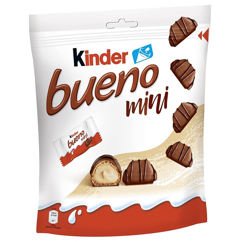 Ferrero children Bueno Mini-chocolate bar with milk-hazelnut cream-1 bag with individually packaged mini (1 x 108 g) mini 108 gr