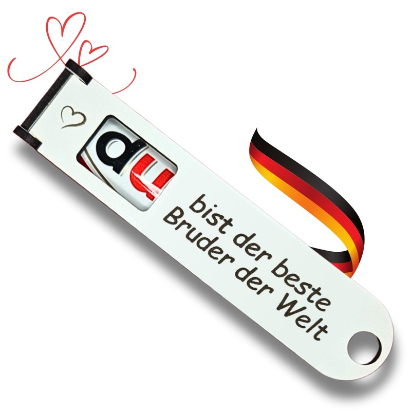 You are the best brother in the world - Original DUPLO chocolate bar gift box with banknote compartment for personalization (brother)