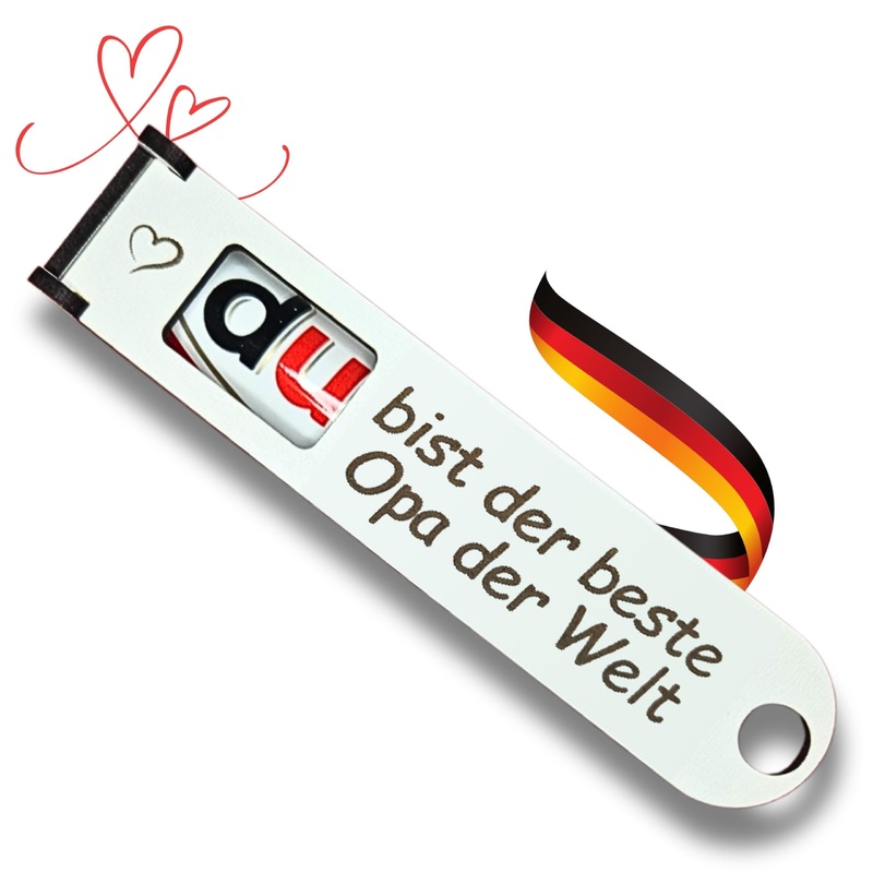 You are the best grandpa in the world - Original DUPLO chocolate bar gift box with banknote compartment to personalize (Grandpa)