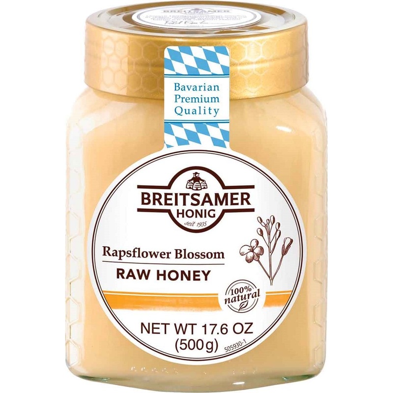 Breitsamer Rapsflower Blossom Honey Jar, 17.6 Ounce (Pack Of 6)