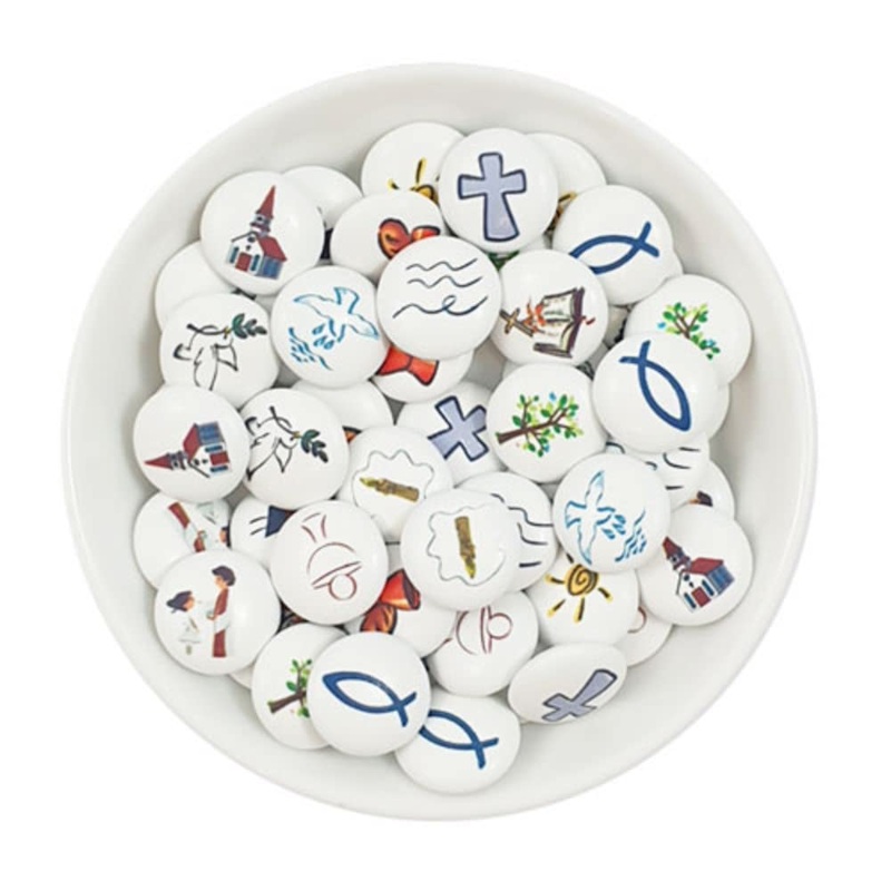 Chocolate lentils printed motif - Communion/Confirmation - milk chocolate (1000)