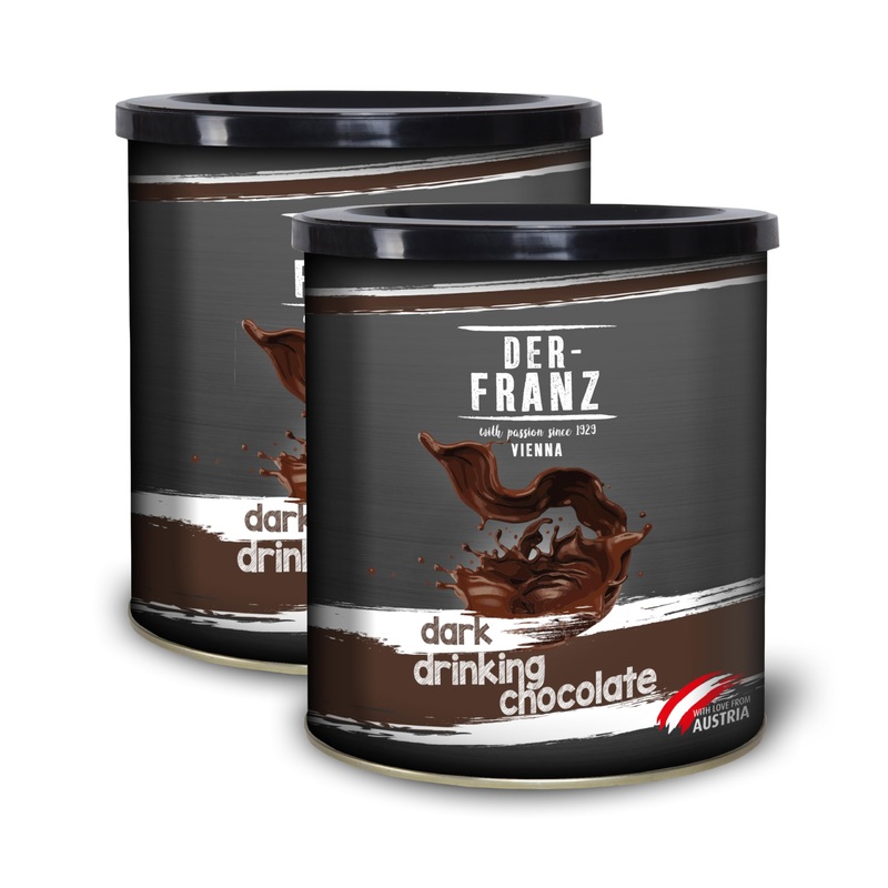 Der-Franz Dark Drinking Chocolate 2 x 500 g Dark Drinking Chocolate 500 g (pack of 2)