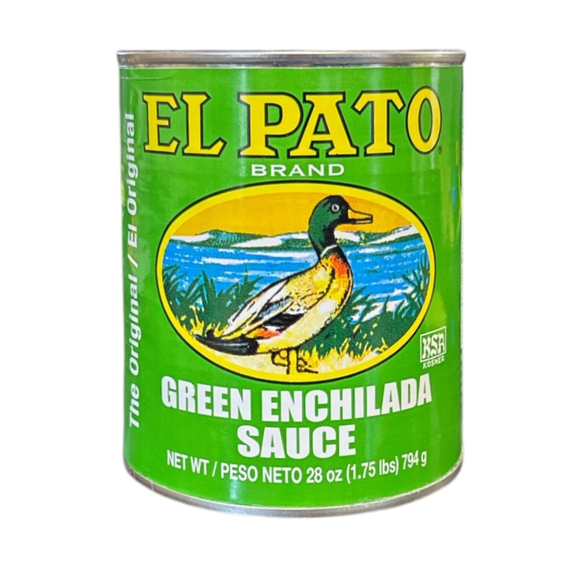 El Pato Green Enchilada Sauce, Salsa Verde, 28 Oz Can, Kosher, Authentic Mexican Flavor (1.75 Lbs)