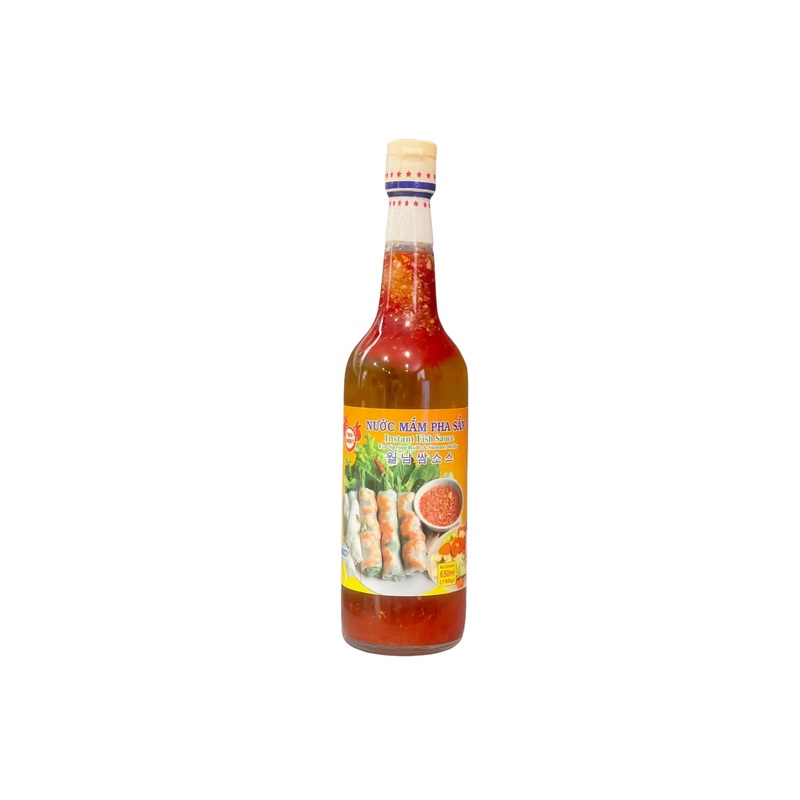 Generic 1 Pack - Instant Fish Sauce For Spring Rolls And Summer Rolls Glass Bottle - Nuoc Mam Pha San Chai Thuy Tinh - 650 Ml Pe