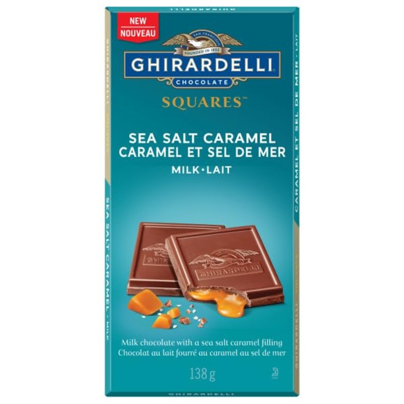 GHIRARDELLI Milk Chocolate Caramel Sea Salt Bar 138g