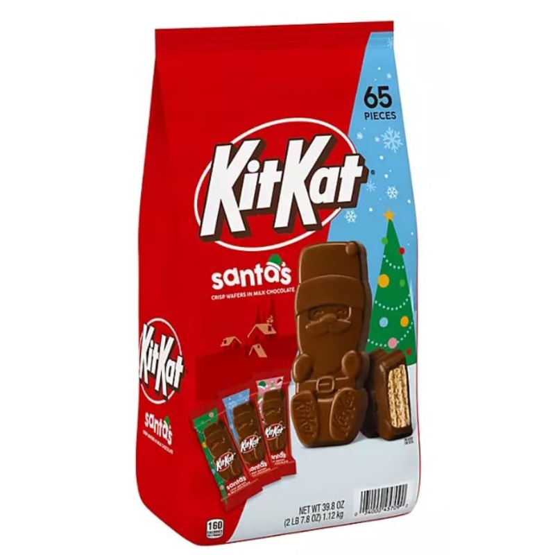 KitKat Santa's Crisp Wafers in Milk Chocolate - 65 pieces
