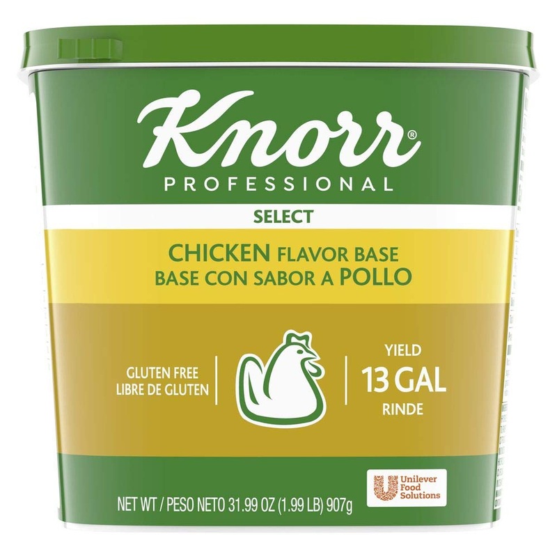 Knorr Professional Select Chicken Base Bouillon, Gluten Free, No Artificial Flavors, 0G Trans Fat, 1.99 Lbs, Pack Of 6