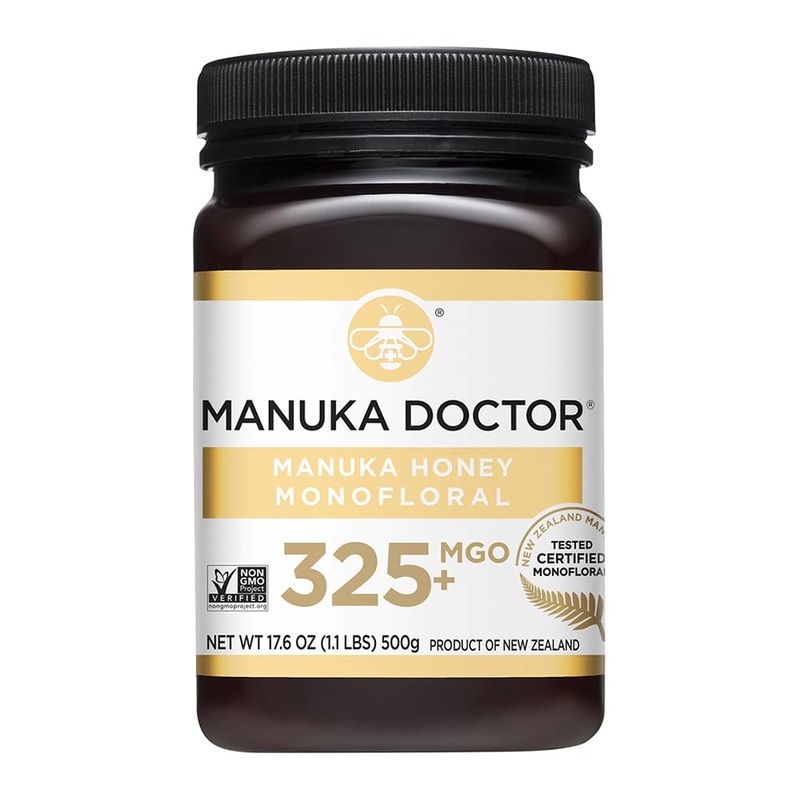 Manuka Doctor - Mgo 325+ Manuka Honey Monofloral, 100% Pure New Zealand Honey. Certified. Guaranteed. Raw. Non-Gmo (17.6 Oz)