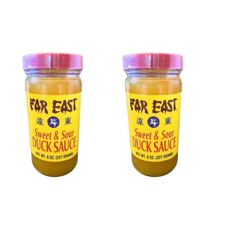 Sweet & Sour Sauce - 8 Ounce Jar Of Chinese Duck Sauce Authentic Asian Sauce Duck (2-Pack)
