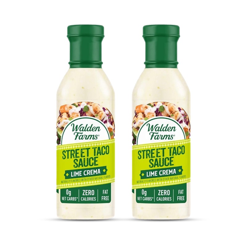 Walden Farms Street Taco Sauce Lime Crema - Calorie-Free, Gluten-Free, Low Carb, Keto-Friendly, Sugar-Free, Tangy Lime Crema Fla