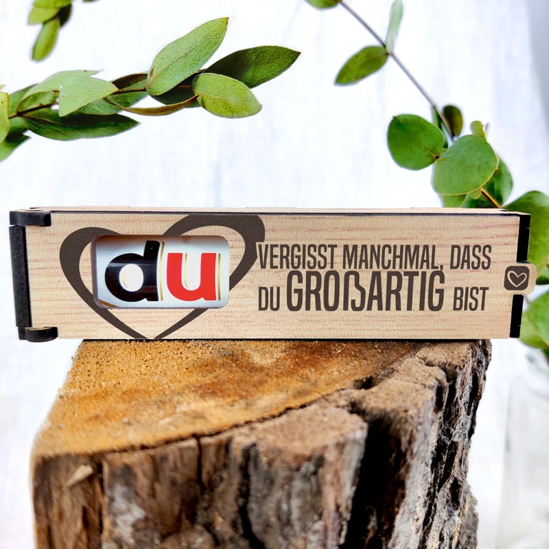 You are great gift - chocolate bar gift box incl. Duplo - you sometimes forget that you are great - the greatest person great person gift little gift for girlfriend