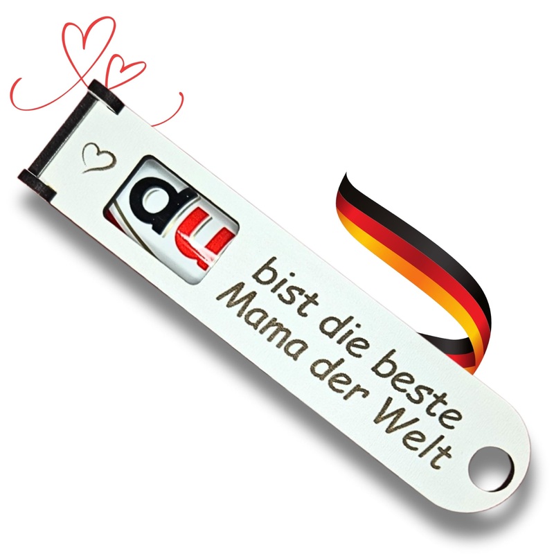 You are the best mom in the world - Original DUPLO chocolate bar gift box with banknote compartment to personalize (mom)