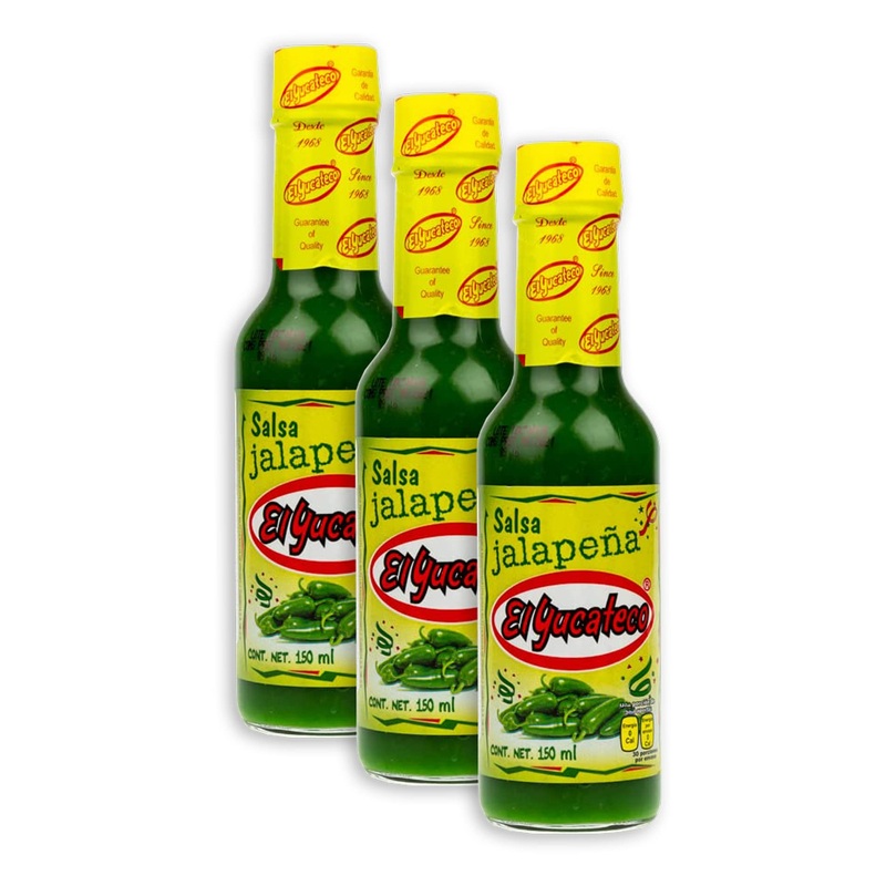 El Yucateco Hot Sauce, Chile Jalapeno, 5 Ounce (Pack Of 3)