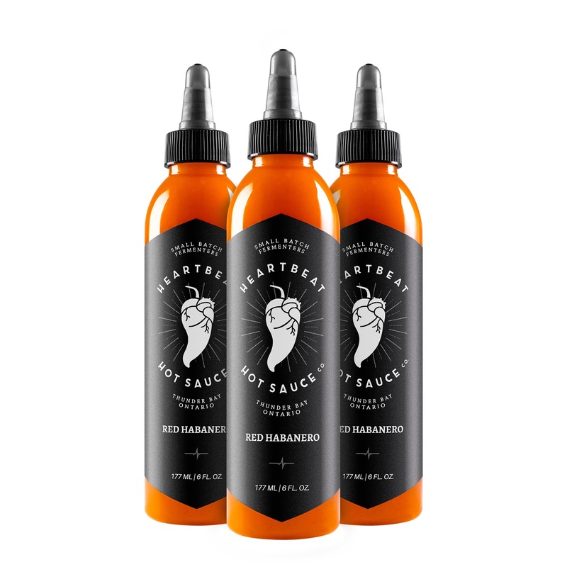 Heartbeat Hot Sauce Co. | Red Habanero, 6 Oz. 3 Pack