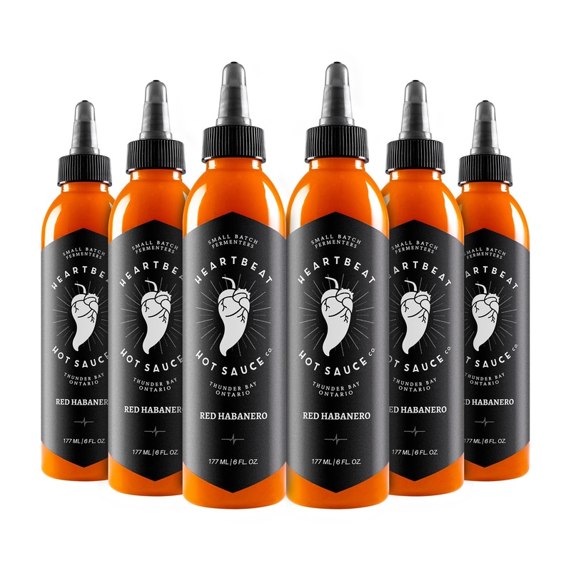 Heartbeat Hot Sauce Co. | Red Habanero, 6 Oz. 6 Pack