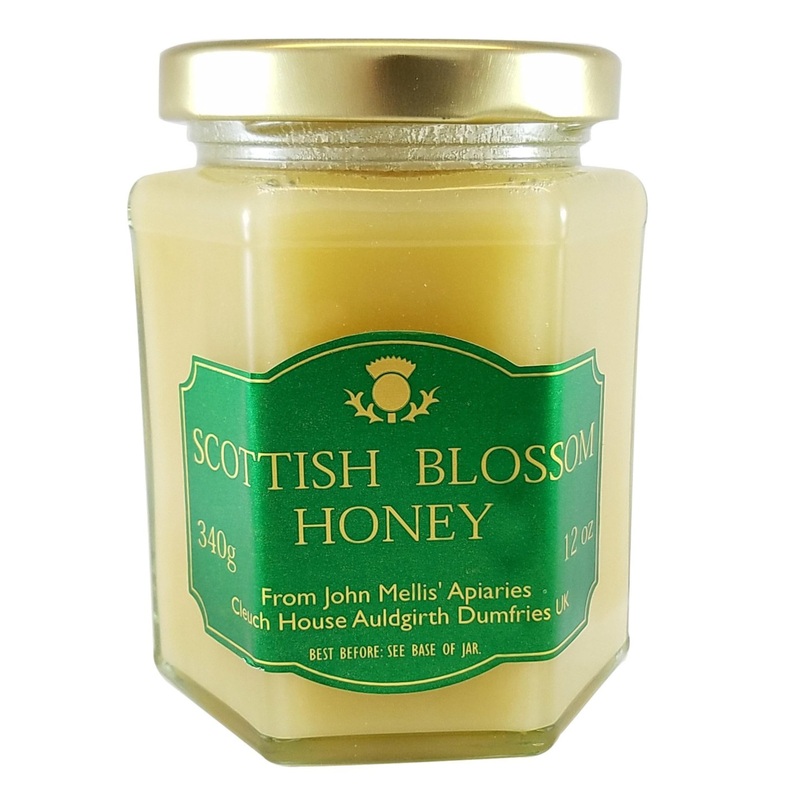 John Mellis Apiaries Scottish Honey, Scottish Blossom Honey, 12 Ounce Jar